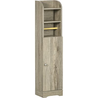 ARRIGONI Meuble Bas De Salle De Bain 1 Étagère Supérieure Ouverte 2 Compartiments Et 1 Placard 23 X 18 X 100 Cm Gris - Publicité ARRIGONI Meuble Bas De Salle De Bain 1 Étagère Supérieure Ouverte 2 Compartiments Et 1 Placard 23 X 18 X 100 Cm Gris - Publicité