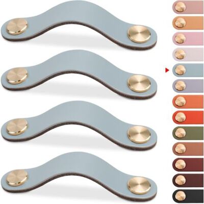 SCORPIO 4pcs Poignée Meuble Cuir, Bouton Porte Placard Poignee Cuir Bouton De Tiroir, Poignee De Meuble Vintage Pour Armoires, Commode, Cuisine, Salle De Bain (bleu, 96mm) - Publicité SCORPIO 4pcs Poignée Meuble Cuir, Bouton Porte Placard Poignee Cuir Bouton De Tiroir, Poignee De Meuble Vintage Pour Armoires, Commode, Cuisine, Salle De Bain (bleu, 96mm) - Publicité
