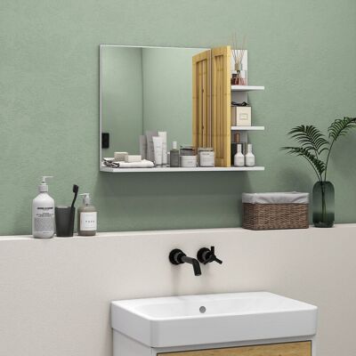 OEM Meuble Salle De Bain Sous Lavabo 60 Cm - Meuble Sous-vasque 2 Portes Avec Étagère - Placard Rangement Blanc Gris - 60l X 30l X 60h Cm - Bois - Publicité OEM Meuble Salle De Bain Sous Lavabo 60 Cm - Meuble Sous-vasque 2 Portes Avec Étagère - Placard Rangement Blanc Gris - 60l X 30l X 60h Cm - Bois - Publicité