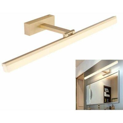 Melissa Applique Murale Salle De Bain Led Pour Miroir 9w/40cm Étanche - Or (blanc Chaud 3000k) - Publicité Melissa Applique Murale Salle De Bain Led Pour Miroir 9w/40cm Étanche - Or (blanc Chaud 3000k) - Publicité
