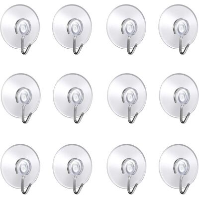 Melissa Lot De 12 Crochet Muraux Avec Ventouse D'Aspiration,petites Ventouses Plastiques Avec Crochet Ronde Pour Salle De Bains Et Cuisine ((4cm)) - Publicité Melissa Lot De 12 Crochet Muraux Avec Ventouse D'Aspiration,petites Ventouses Plastiques Avec Crochet Ronde Pour Salle De Bains Et Cuisine ((4cm)) - Publicité