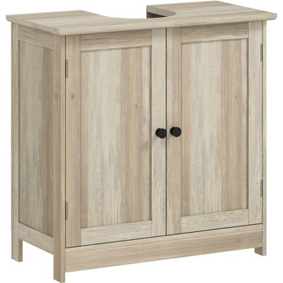 Generic Meuble Sous Lavabo, Meuble De Salle De Bain Placard À 2 Portes, Étagère Réglable, Anti-humidité, 60 X 30 X 60 Cm, Gris - Publicité Generic Meuble Sous Lavabo, Meuble De Salle De Bain Placard À 2 Portes, Étagère Réglable, Anti-humidité, 60 X 30 X 60 Cm, Gris - Publicité
