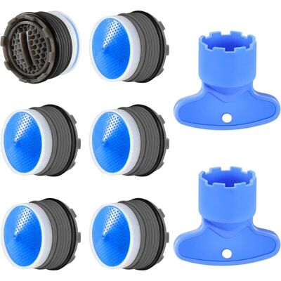 Melissa Ersandy – Mousseur Et Brise-jet Pour Robinet – Lot De 6 Aérateurs – Économie D'Eau 30-40% – Installation Simple Avec Clés Incluses – Compatible Cuisine Et Salle De Bain - Publicité Melissa Ersandy – Mousseur Et Brise-jet Pour Robinet – Lot De 6 Aérateurs – Économie D'Eau 30-40% – Installation Simple Avec Clés Incluses – Compatible Cuisine Et Salle De Bain - Publicité
