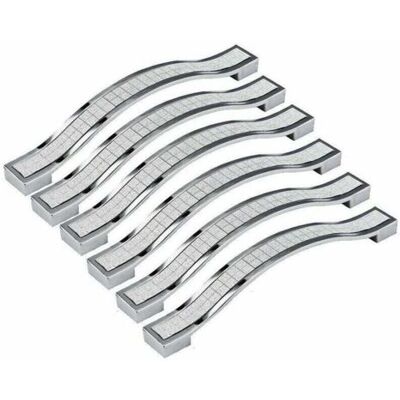 ABYSSE 6pcs 128mm Poignée De Porte Cristal Decoration Bouton De Porte Bouton De Meuble Pour Meuble Tiroir Placard Bin Penderie Armoire, Argenté - Publicité ABYSSE 6pcs 128mm Poignée De Porte Cristal Decoration Bouton De Porte Bouton De Meuble Pour Meuble Tiroir Placard Bin Penderie Armoire, Argenté - Publicité