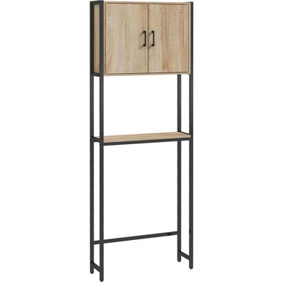 Generic Étagère De Toilettes Meuble De Salle De Bain Dessus Toilette Wc Avec Placard 2 Portes Et Étagère Ouverte - Publicité Generic Étagère De Toilettes Meuble De Salle De Bain Dessus Toilette Wc Avec Placard 2 Portes Et Étagère Ouverte - Publicité