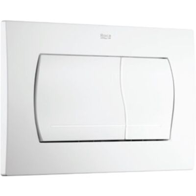 ROCA Active Plaque de chasse double - Plaque de WC Blanche - Publicité ROCA Active Plaque de chasse double - Plaque de WC Blanche - Publicité
