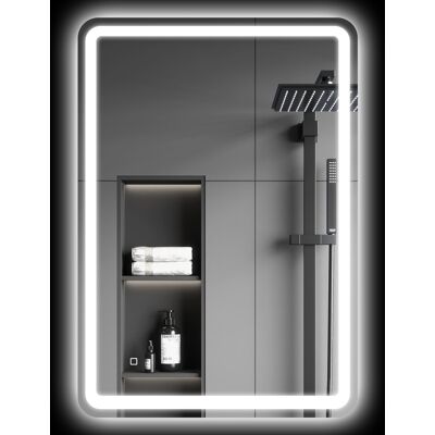 Generic Miroir De Salle De Bain À Interrupteur Tactile, Éclairage Led Trois Températures Et Fonction Anti-buée, 70x100 Cm - Publicité Generic Miroir De Salle De Bain À Interrupteur Tactile, Éclairage Led Trois Températures Et Fonction Anti-buée, 70x100 Cm - Publicité