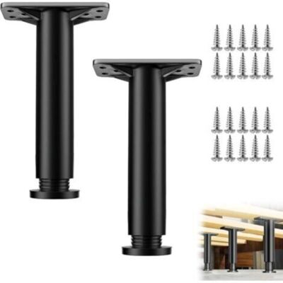 ABYSSE Noir,2 Pièces Pieds De Lit Réglable,20cm-35cm Pied De Meuble Salle De Bain Pied,pieds De Meuble,pieds De Meubles Réglables Pour Table Chaise Armoires Canapé Jambe - Publicité ABYSSE Noir,2 Pièces Pieds De Lit Réglable,20cm-35cm Pied De Meuble Salle De Bain Pied,pieds De Meuble,pieds De Meubles Réglables Pour Table Chaise Armoires Canapé Jambe - Publicité