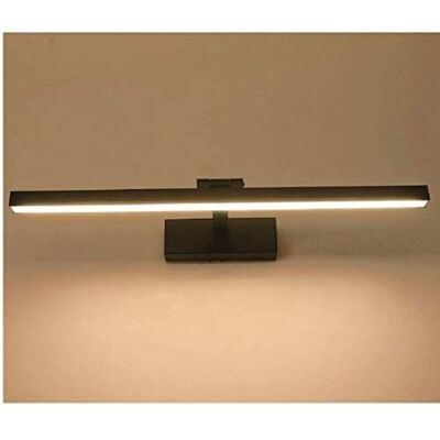 Melissa Lampe Pour Miroir De Salle De Bain Led 9w/40cm - Applique Réglable Angle - Ac85-265v - (noir/blanc Chaud) - Publicité Melissa Lampe Pour Miroir De Salle De Bain Led 9w/40cm - Applique Réglable Angle - Ac85-265v - (noir/blanc Chaud) - Publicité