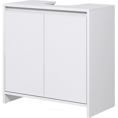 HEAT Meuble Vasque À Deux Portes, Étagère Réglable Et Meuble Sous-vasque, 60 Cm (l) X 30 Cm (p) X 60 Cm (h), Blanc - Publicité HEAT Meuble Vasque À Deux Portes, Étagère Réglable Et Meuble Sous-vasque, 60 Cm (l) X 30 Cm (p) X 60 Cm (h), Blanc - Publicité