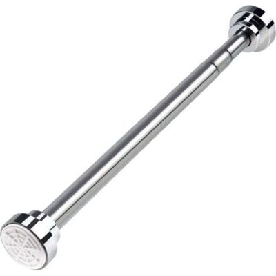 ABYSSE Tringle Extensible De 40 À 55 Cm Pour Rideau De Douche, Ensemble De Tringles Télescopiques Sans Perçage En Acier Inoxydable Pour Salle De Bain, Placard, Armoire, Porte, Cuisine - Publicité ABYSSE Tringle Extensible De 40 À 55 Cm Pour Rideau De Douche, Ensemble De Tringles Télescopiques Sans Perçage En Acier Inoxydable Pour Salle De Bain, Placard, Armoire, Porte, Cuisine - Publicité