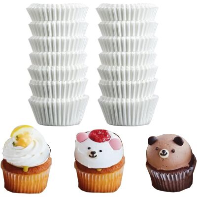 GRASSLIN Lot De 300 Caissettes Papier, Anti-graisse, Moule Muffin, Blanc, Four Micro-ondes - Publicité GRASSLIN Lot De 300 Caissettes Papier, Anti-graisse, Moule Muffin, Blanc, Four Micro-ondes - Publicité