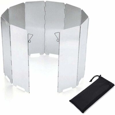 Scotch Wind Protection Réchaud À Gaz Pliable En Aluminium Protection Contre Le Vent Réchaud De Camping Avec 10 Lattes En Aluminium, Pare-vent Pour Réchaud De Camping Grill Extérieur - Publicité Scotch Wind Protection Réchaud À Gaz Pliable En Aluminium Protection Contre Le Vent Réchaud De Camping Avec 10 Lattes En Aluminium, Pare-vent Pour Réchaud De Camping Grill Extérieur - Publicité