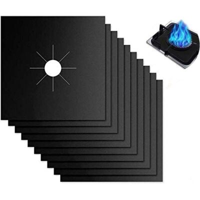 OEM 10 Pièces Protection Plaque Cuisson Gaz Réutilisable Couvre, À Anti Chaleur Tapis Cuisinière Antifouling Nettoyer Housse, Pour Divers De Cuisinières À Gaz (27x27cm, Noir) - Publicité OEM 10 Pièces Protection Plaque Cuisson Gaz Réutilisable Couvre, À Anti Chaleur Tapis Cuisinière Antifouling Nettoyer Housse, Pour Divers De Cuisinières À Gaz (27x27cm, Noir) - Publicité