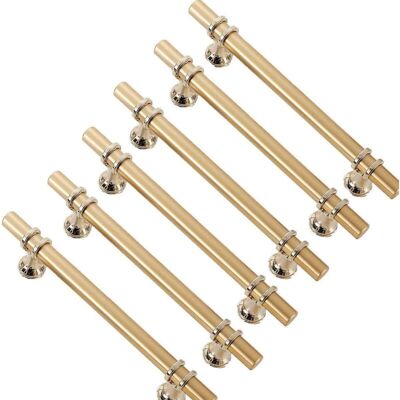SANS MARQUE 6pcs Poignées De Meuble Dorées Poignée Dorée - Poignée De Porte De Cuisine Poignee Tiroir Laiton Poignées Dorées Meuble Entraxe 160mm - Publicité SANS MARQUE 6pcs Poignées De Meuble Dorées Poignée Dorée - Poignée De Porte De Cuisine Poignee Tiroir Laiton Poignées Dorées Meuble Entraxe 160mm - Publicité