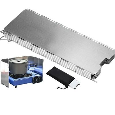 SANS MARQUE Pare-vent Pliable En Alliage Daluminium, 10 Plaques Pare-vent De Camping Pour Rechaud De Camping, Pique-nique, Cuisinière À Gaz - Publicité SANS MARQUE Pare-vent Pliable En Alliage Daluminium, 10 Plaques Pare-vent De Camping Pour Rechaud De Camping, Pique-nique, Cuisinière À Gaz - Publicité
