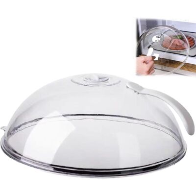GRASSLIN 1 Cloche Micro Onde, Couvercle Anti-éclaboussures, Trous De Vapeur Réglables, Poignée Ergonomique, Pour Micro-ondes - Publicité GRASSLIN 1 Cloche Micro Onde, Couvercle Anti-éclaboussures, Trous De Vapeur Réglables, Poignée Ergonomique, Pour Micro-ondes - Publicité