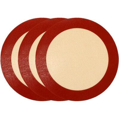 GRASSLIN Nuobesty Tapis De Cuisson Silicone Rond 3pcs, Antiadhésif Et Facile À Nettoyer, Tapis À Pâtisserie Réutilisable Pour Four Et Micro-ondes, Cuisson Homogène Assurée'-'- - Publicité GRASSLIN Nuobesty Tapis De Cuisson Silicone Rond 3pcs, Antiadhésif Et Facile À Nettoyer, Tapis À Pâtisserie Réutilisable Pour Four Et Micro-ondes, Cuisson Homogène Assurée'-'- - Publicité