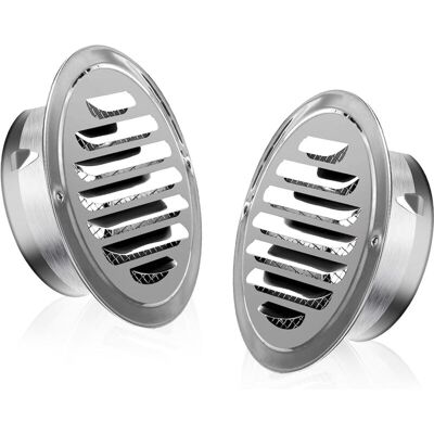 Melissa 2 Pièces Grille Aeration Exterieur Ronde Grille Inox 100 Mm Grille De Protection Avec Filet Anti-insectes Pour Hotte De Cuisine - Publicité Melissa 2 Pièces Grille Aeration Exterieur Ronde Grille Inox 100 Mm Grille De Protection Avec Filet Anti-insectes Pour Hotte De Cuisine - Publicité