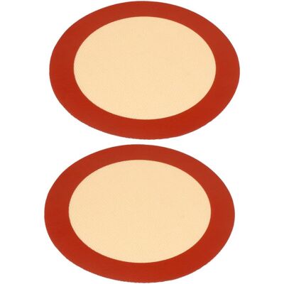 GRASSLIN 2 Pièces Tapis De Cuisson Silicone Rond Tapis De Four Réutilisable Antiadhésif Pour Pizza Micro-ondes Et Friteuse Feuille De Cuisson Flexible Et Lavable'-'- - Publicité GRASSLIN 2 Pièces Tapis De Cuisson Silicone Rond Tapis De Four Réutilisable Antiadhésif Pour Pizza Micro-ondes Et Friteuse Feuille De Cuisson Flexible Et Lavable'-'- - Publicité