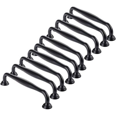 Melissa 10pcs Poignée Meuble Noir -poignee De Meuble Cuisine Noir Poignées De Porte Tiroir Chambre Entraxe 96mm,poignées Pour Armoires-penderies - Publicité Melissa 10pcs Poignée Meuble Noir -poignee De Meuble Cuisine Noir Poignées De Porte Tiroir Chambre Entraxe 96mm,poignées Pour Armoires-penderies - Publicité
