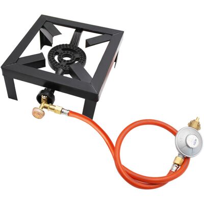 SANS MARQUE 8kw Gaz Anneau D'Ébullition Brûleur En Fonte Grand Réchaud À Gpl Extérieur Cuisinière Cadre En Fer Portable Contrôle Des Incendies Poêle - Publicité SANS MARQUE 8kw Gaz Anneau D'Ébullition Brûleur En Fonte Grand Réchaud À Gpl Extérieur Cuisinière Cadre En Fer Portable Contrôle Des Incendies Poêle - Publicité