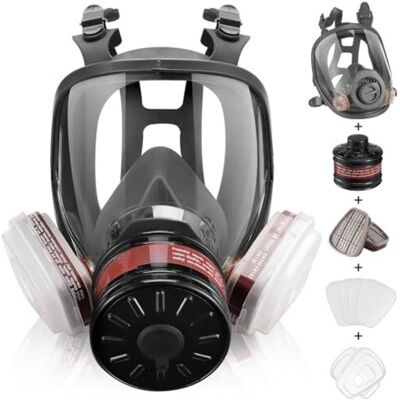Scotch Masque Intégral À Gaz – Masque Respiratoire Réutilisable À Gaz De Survie Nucléaire Et Chimique Avec Filtre À Charbon Actif 6001 Cn Et 40 Mm Contre Les Gaz/poussière/vapeurs/fumées Pou - Publicité Scotch Masque Intégral À Gaz – Masque Respiratoire Réutilisable À Gaz De Survie Nucléaire Et Chimique Avec Filtre À Charbon Actif 6001 Cn Et 40 Mm Contre Les Gaz/poussière/vapeurs/fumées Pou - Publicité