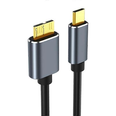 FLAMMKRAFT Câble De Données Pour Disque Dur Usb 3.0 Type-c Vers Micro-b - Ultra Rapide 5 Gbit/s, 625 Mo/s - 0,5 M - Publicité FLAMMKRAFT Câble De Données Pour Disque Dur Usb 3.0 Type-c Vers Micro-b - Ultra Rapide 5 Gbit/s, 625 Mo/s - 0,5 M - Publicité