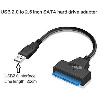 FLAMMKRAFT Câble Adaptateur Pour Disque Dur Sata Usb 3.0/2.0/type C, Câble Adaptateur Sata Vers Usb - Usb 2.0 Vers Sata - - Publicité FLAMMKRAFT Câble Adaptateur Pour Disque Dur Sata Usb 3.0/2.0/type C, Câble Adaptateur Sata Vers Usb - Usb 2.0 Vers Sata - - Publicité
