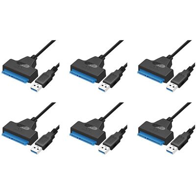 OEM 6x Cable Usb Adaptateur 3 Vers Usb 3.0 Cable Adaptateur Usb Prise En Charge Du Disque Dur Ssd Hdd 2,5 Pouces - Publicité OEM 6x Cable Usb Adaptateur 3 Vers Usb 3.0 Cable Adaptateur Usb Prise En Charge Du Disque Dur Ssd Hdd 2,5 Pouces - Publicité