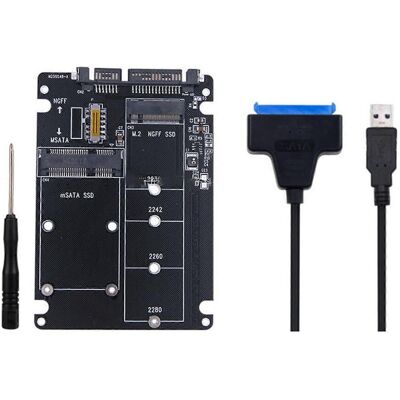 FLAMMKRAFT Pour Carte Adaptateur M.2 Ngff Vers Sata, Pour Câble M.2 Ngff Msata Vers Ssd Sata Iii 2,5" Dr-type-a. Publicité FLAMMKRAFT Pour Carte Adaptateur M.2 Ngff Vers Sata, Pour Câble M.2 Ngff Msata Vers Ssd Sata Iii 2,5" Dr-type-a. Publicité