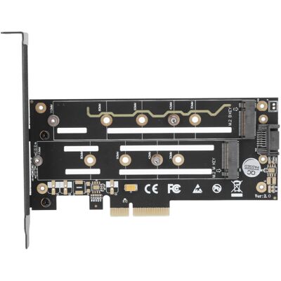 OEM Adaptateur Pcie M.2 Nvme Vers Sata, Boîtier En Alliage D'Aluminium, Prend En Charge L'Installation De Deux Ssd Et Le Transfert De Données À Haute Vitesse, Convient À Une Variété De Ssd. Publicité OEM Adaptateur Pcie M.2 Nvme Vers Sata, Boîtier En Alliage D'Aluminium, Prend En Charge L'Installation De Deux Ssd Et Le Transfert De Données À Haute Vitesse, Convient À Une Variété De Ssd. Publicité