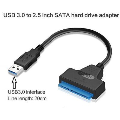 FLAMMKRAFT Câble Adaptateur Pour Disque Dur Sata Usb 3.0/2.0/type C, Câble Adaptateur Sata Vers Usb - Usb 3.0 Vers Sata - - Publicité FLAMMKRAFT Câble Adaptateur Pour Disque Dur Sata Usb 3.0/2.0/type C, Câble Adaptateur Sata Vers Usb - Usb 3.0 Vers Sata - - Publicité