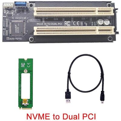 FLAMMKRAFT Adaptateur Convertisseur Haute Efficacité Nvme/mini Pcie Vers Double Pci, Câble Usb 3.0 - Nvme Vers 2 Pci - Publicité FLAMMKRAFT Adaptateur Convertisseur Haute Efficacité Nvme/mini Pcie Vers Double Pci, Câble Usb 3.0 - Nvme Vers 2 Pci - Publicité