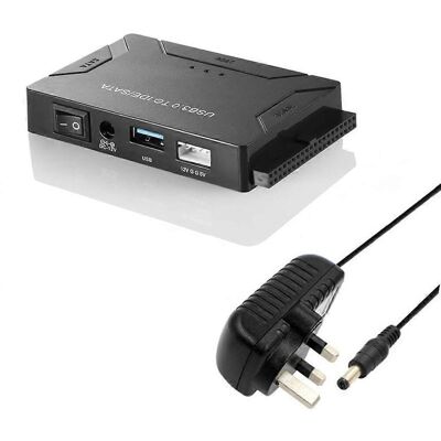 FLAMMKRAFT Adaptateur Pour Disque Dur Easy Drive Cable Usb 3.0 Vers Sata/ide À Trois Usages - Royaume-uni - Publicité FLAMMKRAFT Adaptateur Pour Disque Dur Easy Drive Cable Usb 3.0 Vers Sata/ide À Trois Usages - Royaume-uni - Publicité