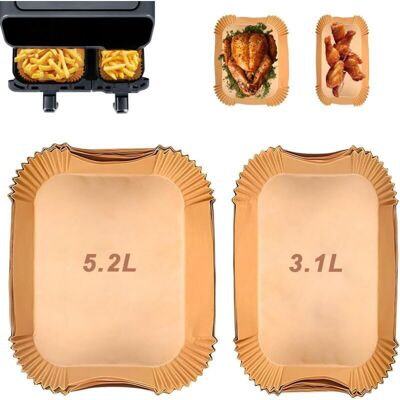 Melissa 100pcs Papier Cuisson Air Fryer Pour Moulinex Ez901820 5,2/3,1 L, Papier Sulfurisé Pour Air Fryer Philips Airfryer Série 3000, Air Fryer Papier Cuisson Pour Air Fryer Lakeland Tower Salter,de Debuns - Publicité Melissa 100pcs Papier Cuisson Air Fryer Pour Moulinex Ez901820 5,2/3,1 L, Papier Sulfurisé Pour Air Fryer Philips Airfryer Série 3000, Air Fryer Papier Cuisson Pour Air Fryer Lakeland Tower Salter,de Debuns - Publicité