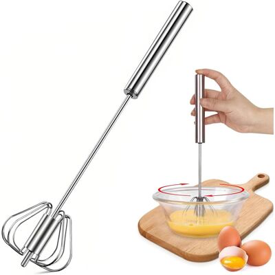 GRASSLIN 1 Fouet Semi-automatique, Acier Inoxydable, Rotation Automatique, Cuisine Quotidienne - Publicité GRASSLIN 1 Fouet Semi-automatique, Acier Inoxydable, Rotation Automatique, Cuisine Quotidienne - Publicité