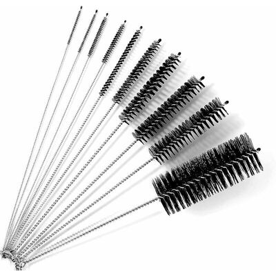 Melissa Choyclit – Brosse De Nettoyage 10 Pièces – Nylon Et Acier Inoxydable – Pour Contenants Étroits, Tubes À Essai, Claviers – Nettoyage En Profondeur - Publicité Melissa Choyclit – Brosse De Nettoyage 10 Pièces – Nylon Et Acier Inoxydable – Pour Contenants Étroits, Tubes À Essai, Claviers – Nettoyage En Profondeur - Publicité