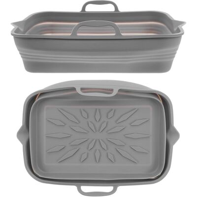 GRASSLIN Ciieeo Plaques De Cuisson Pliables En Silicone 2pcs Poignées, Tapis Antiadhésifs Pour Friteuse À Air, Résistantes La Chaleur, Pour Petits Appartements Et Voyages'-'- - Publicité GRASSLIN Ciieeo Plaques De Cuisson Pliables En Silicone 2pcs Poignées, Tapis Antiadhésifs Pour Friteuse À Air, Résistantes La Chaleur, Pour Petits Appartements Et Voyages'-'- - Publicité