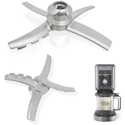 ACKERMAN Lame De Rechange En Acier Inoxydable Compatible Avec Les Machines À Glace De Luxe Ninja Creami Nc500 Nc501, Pièces De Mélange Pour Accessoires Ninja Ice Creami Hoga0864-ct - Publicité ACKERMAN Lame De Rechange En Acier Inoxydable Compatible Avec Les Machines À Glace De Luxe Ninja Creami Nc500 Nc501, Pièces De Mélange Pour Accessoires Ninja Ice Creami Hoga0864-ct - Publicité