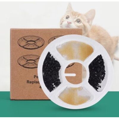 SANS MARQUE Filtre Fontaine Eau Chat, Filtre De Fontaine Triple Action 12 Pcs Pour Remplacement De La Fontaine De Chat Avec Résine Échangeuse D'Ions, Charbon Actif Pour Fontaine À Eau 2-2.5l - Publicité SANS MARQUE Filtre Fontaine Eau Chat, Filtre De Fontaine Triple Action 12 Pcs Pour Remplacement De La Fontaine De Chat Avec Résine Échangeuse D'Ions, Charbon Actif Pour Fontaine À Eau 2-2.5l - Publicité