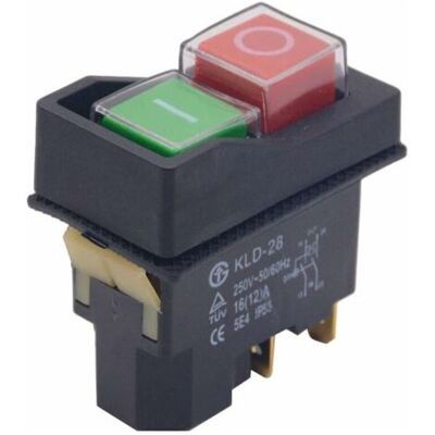 ABYSSE Interrupteur Magnétique Étanche, Bouton Marche/arrêt À 5 Broches, Accessoire De Commutateur D'Arrêt De Démarrage Pour Machine-outil 250v 16a - Publicité ABYSSE Interrupteur Magnétique Étanche, Bouton Marche/arrêt À 5 Broches, Accessoire De Commutateur D'Arrêt De Démarrage Pour Machine-outil 250v 16a - Publicité