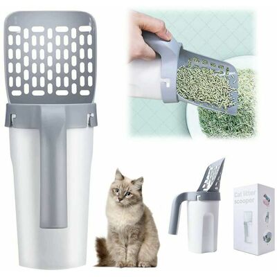 BRINSEA Pelle A Litiere Pour Chat Support De Pelle Profond Detachable Integre Avec 1 Rouleaux De Sacs A Dechets Avec Tamis A Caca - Publicité BRINSEA Pelle A Litiere Pour Chat Support De Pelle Profond Detachable Integre Avec 1 Rouleaux De Sacs A Dechets Avec Tamis A Caca - Publicité