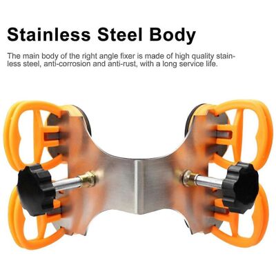 FLAMMKRAFT Outil De Pose De Joints De Comptoir À Angle Droit À 90 Degrés En Acier Inoxydable Pour Granit - Publicité FLAMMKRAFT Outil De Pose De Joints De Comptoir À Angle Droit À 90 Degrés En Acier Inoxydable Pour Granit - Publicité