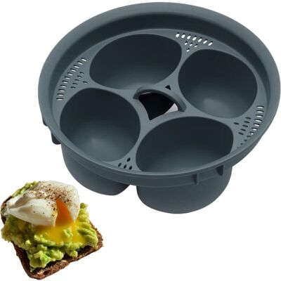 BRINSEA Insert Antiadhésif Pour Cuiseur À Œufs Micro-ondes : Cuiseur À Œufs Pochés 4 En 1, Cuiseur Vapeur Et Friteuse À Air (4 Tasses) - Publicité BRINSEA Insert Antiadhésif Pour Cuiseur À Œufs Micro-ondes : Cuiseur À Œufs Pochés 4 En 1, Cuiseur Vapeur Et Friteuse À Air (4 Tasses) - Publicité