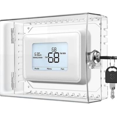 SCORPIO Boîte De Verrouillage Avec Couvercle De Thermostat Clé,thermostat Boîte De Verrouillage Du Thermostat S'Adapte Aux Thermostats 12,2 15,24 Cm Ou Plus - Publicité SCORPIO Boîte De Verrouillage Avec Couvercle De Thermostat Clé,thermostat Boîte De Verrouillage Du Thermostat S'Adapte Aux Thermostats 12,2 15,24 Cm Ou Plus - Publicité