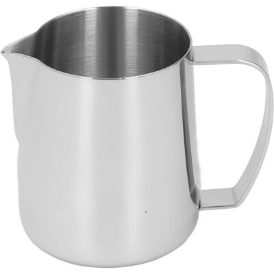 GRASSLIN 1 Pichet À Lait Acier Inoxydable 450 Ml Bec Verseur Double V Poignée Épaissie Pour Barista Et Usage Domestique - Publicité GRASSLIN 1 Pichet À Lait Acier Inoxydable 450 Ml Bec Verseur Double V Poignée Épaissie Pour Barista Et Usage Domestique - Publicité