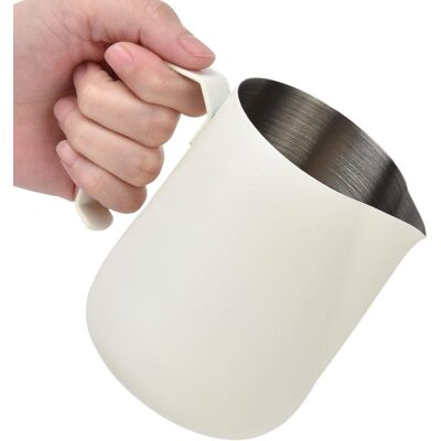 GRASSLIN 1 Pichet Lait Acier Inoxydable 450ml Bec Verseur Précis Machine Café Barista - Publicité GRASSLIN 1 Pichet Lait Acier Inoxydable 450ml Bec Verseur Précis Machine Café Barista - Publicité