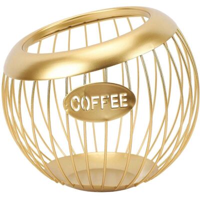 FLAMMKRAFT Panier Porte-dosettes De Café En Fil De Fer, Grande Capacité, Pour Comptoir De Bar À Café. Publicité FLAMMKRAFT Panier Porte-dosettes De Café En Fil De Fer, Grande Capacité, Pour Comptoir De Bar À Café. Publicité