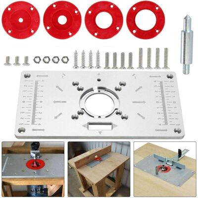 MOXIE Insert De De Toupie En Aluminium,d'insertion De Routeur En Aluminium Robuste - Table De Toupie En Aluminium D'Insertion Bancs De Table De Toupie Outils En Bois Fraisage Machine De Coupe - Publicité MOXIE Insert De De Toupie En Aluminium,d'insertion De Routeur En Aluminium Robuste - Table De Toupie En Aluminium D'Insertion Bancs De Table De Toupie Outils En Bois Fraisage Machine De Coupe - Publicité